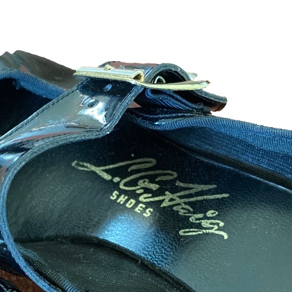 L. G. Haig Shoes Mary Jane Block Heel Rounded Toe Black Women’s Size 7 - Picture 3 of 7